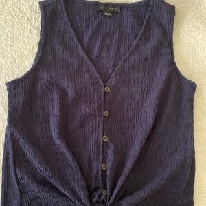 Sanctuary Blue Blouse Elegant Top